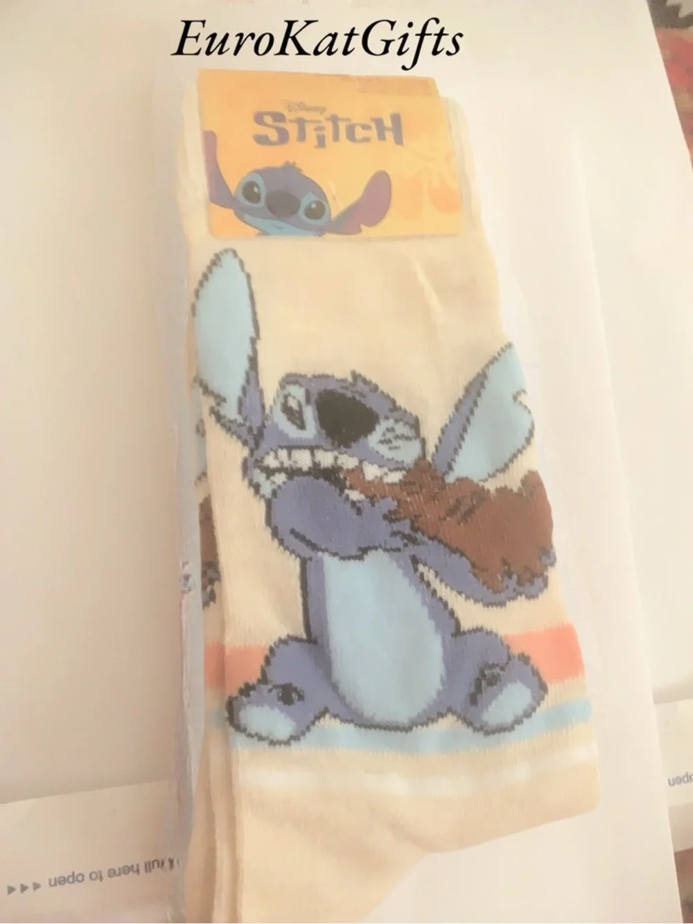 NWT DISNEY Stitch Character Socks  Stich and Chocolate Bunny NEW with tags